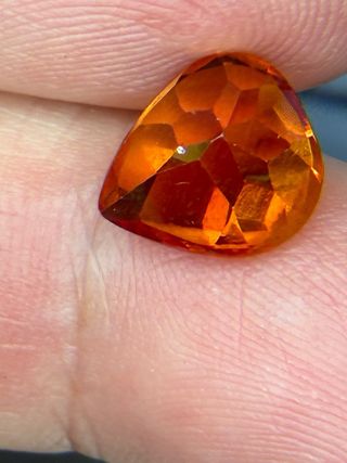 Zafiro Padparadscha 5.05 Ct Pera Naranja
