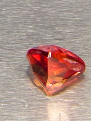 Zafiro Padparadscha 5.05 Ct Pera Naranja