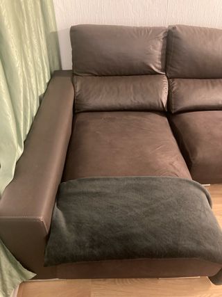 Sofá Chaise Longue Marrón