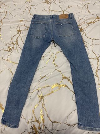 Tejanos de hombres y mujer de algodón talla S