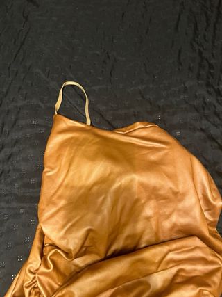 Vestito oro effetto pelle