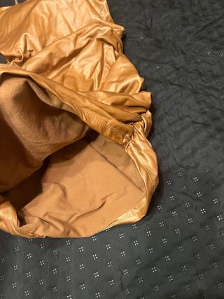 Vestito oro effetto pelle