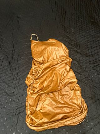 Vestito oro effetto pelle