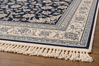 Alfombra azul 200x200 cm | Grande, elegante