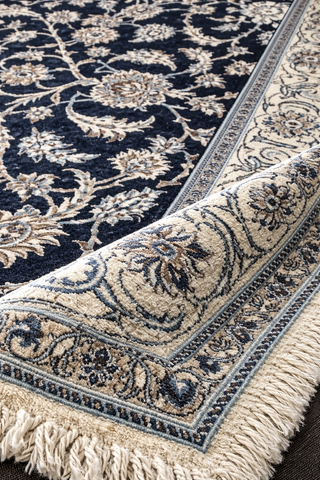 Alfombra azul 200x200 cm | Grande, elegante