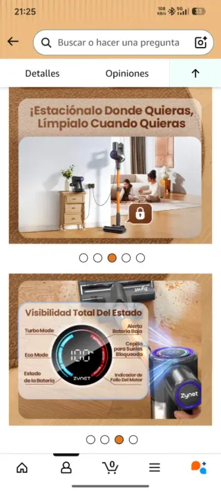 Escoba aspiradora nueva precintada
