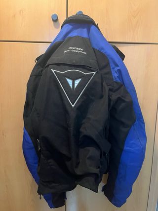Chaqueta Moto Dainese Negra/Azul