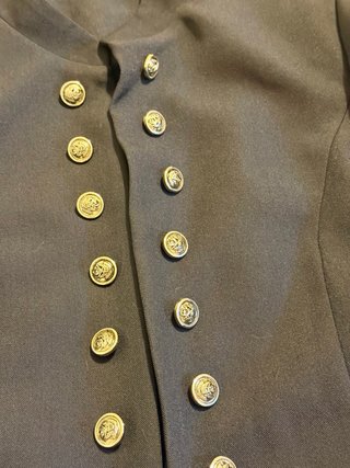 Chaqueta azul marino militar