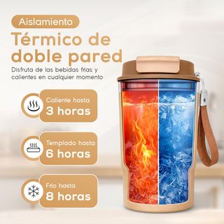 Vaso Térmico NUEVO 470 ml  de Acero Inoxidable