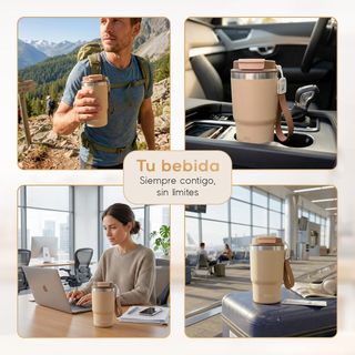 Vaso Térmico NUEVO 470 ml  de Acero Inoxidable