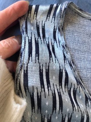 Vestido largo boho CRW Couture azul/gris