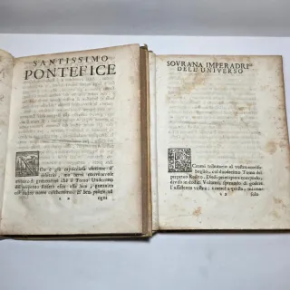 Due libri antichi pergamena 1745/46 Roseto Perpetu