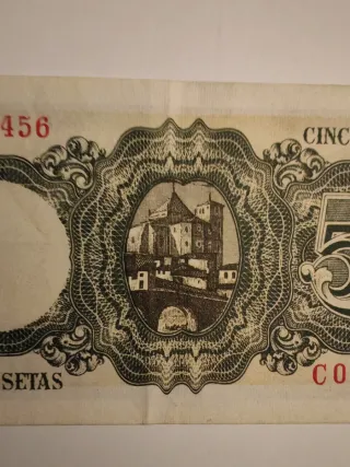 2 Billetes 5 Pesetas Banco de España 1951