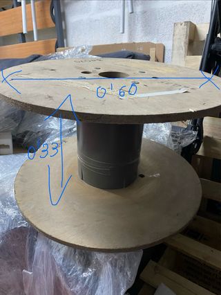 Bobinas de madera para reciclar