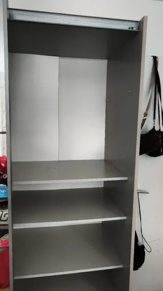 Armario grande madera y cristal