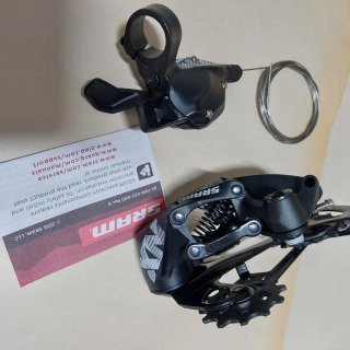 Conjunto d mando y cambio trasero bici SRAM NX 12V