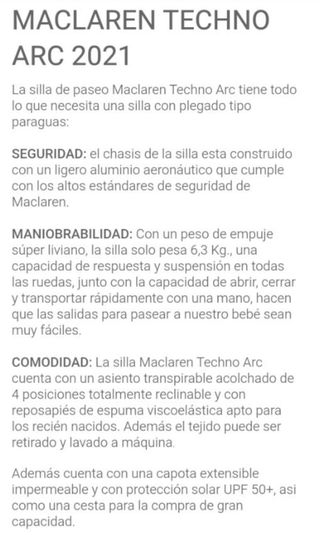 Maclaren Techno XT Silla de Paseo Negra/Gris