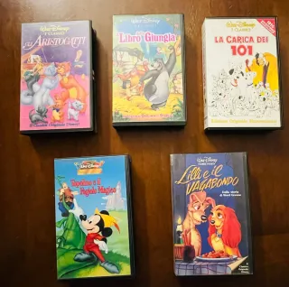 Lotto 5 VHS Disney Classici (Italiano)