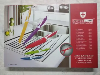 Set di 5 coltelli svizzeri moderni di alta qualità