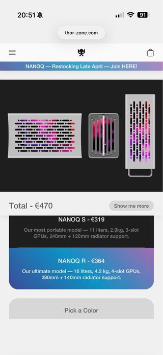 Caja PC Nanoq R Thor Zone Blanca