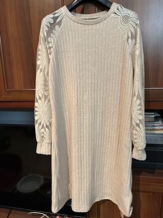 Vestito Emily Rose panna pizzo taglia S