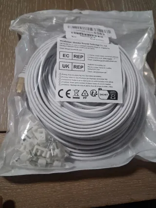 Cable de Red Cat 8 Hanyuan Blanco