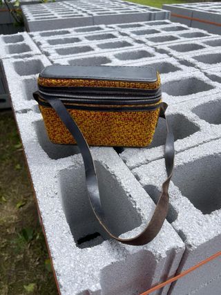 Bolso Belding Piel Negra y Amarilla