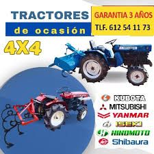 MINI TRACTORES REACONDICIONADOS CON PALA ROTOVATOR