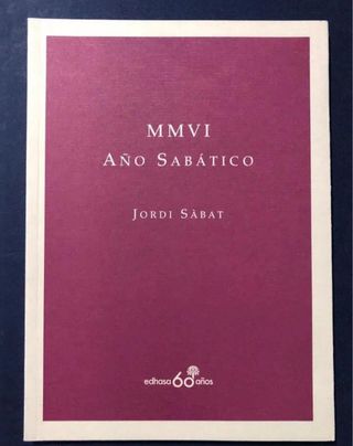 Libro MMVI Año Sabático Jordi Sabático