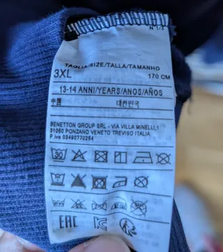 Sudadera United Colors of Benetton Azul 13-14 años