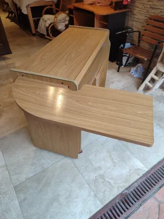 Mesa escritorio extensible madera