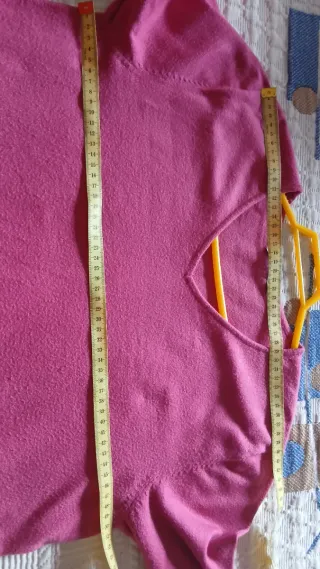 Jersey Cappuccini cuello pico mujer rosa