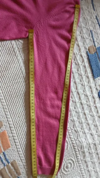 Jersey Cappuccini cuello pico mujer rosa