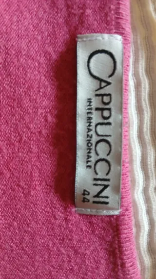 Jersey Cappuccini cuello pico mujer rosa
