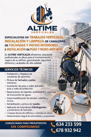 Trabajos verticales impermeabilizaciones