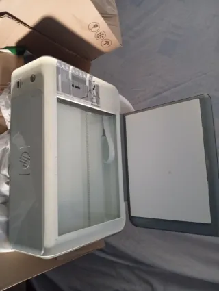 Impresora HP Gris y Blanca