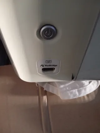 Impresora HP Gris y Blanca