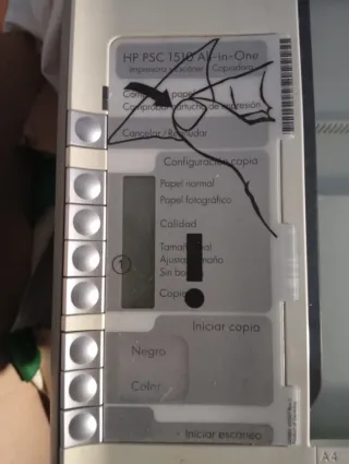 Impresora HP Gris y Blanca