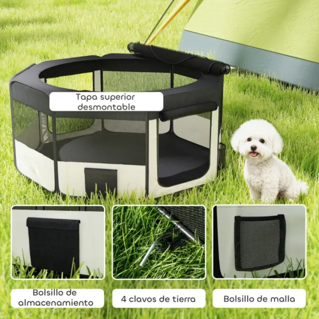 Parque para perros plegable