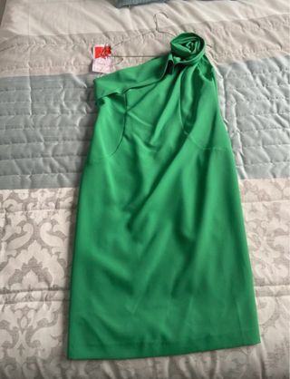 Vestido cóctel verde