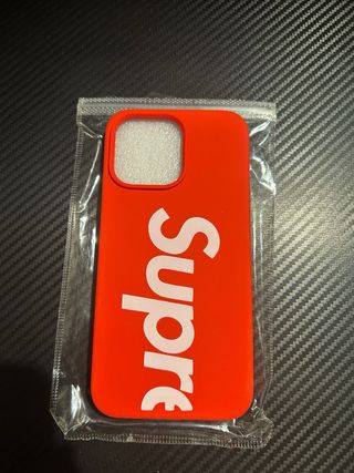 Custodia per telefono Supreme rossa per iPhone 14 Pro Max