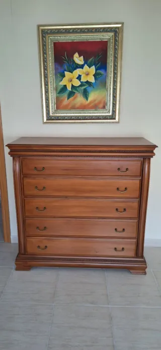 Aparador clásico madera 117x46x114 cm