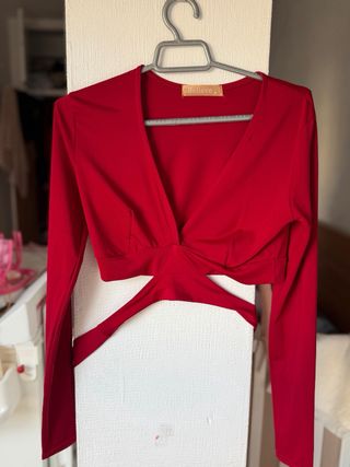 Blusa Believe manga larga talla M