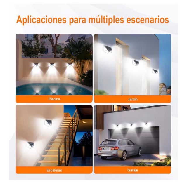 Luz Solar LED Exterior Jardín