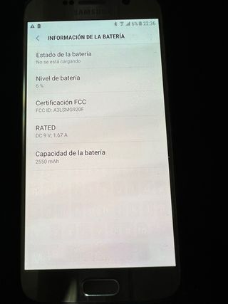 Samsung Galaxy S6 Plata