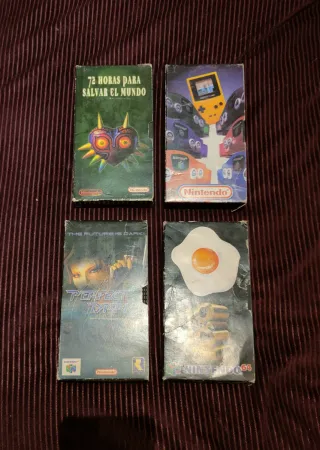 Pack 4 VHS Nintendo, trucos + pegatina ( LEER )