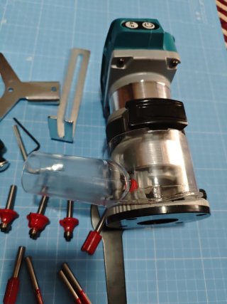 Fresadora cordless trimmer,juego  tarrajas