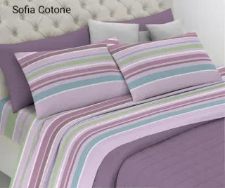 Set Lenzuola Matrimoniali Fantasia Foglie