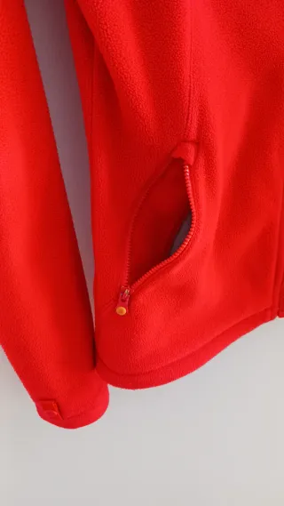 Sudadera The North Face Roja Cremallera Bolsillos