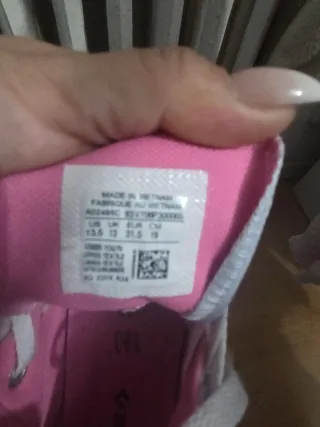 Zapatillas altas niña grises y rosas talla 31.5